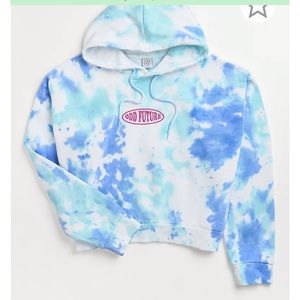 Odd Future Tie Dye Crop Hoodie